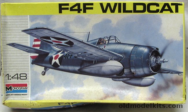 Monogram 1/48 Grumman F4F Wildcat, 5220 plastic model kit